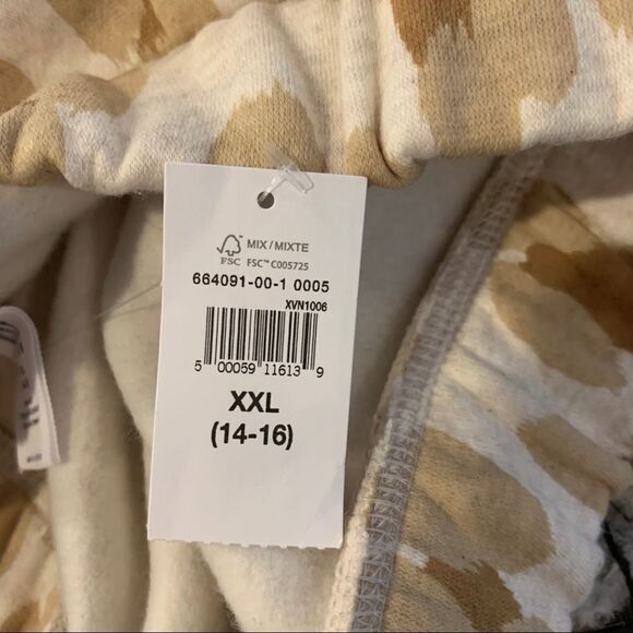 New GAP Animal Print Jogger Sweatpants XXL 14 16 - Picture 2 of 2